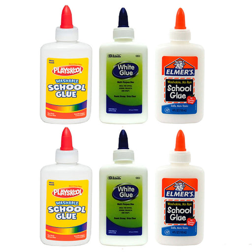 6 Pc Elmer's Liquid School Glue Premium White Washable 24 Oz Great Sli —  AllTopBargains