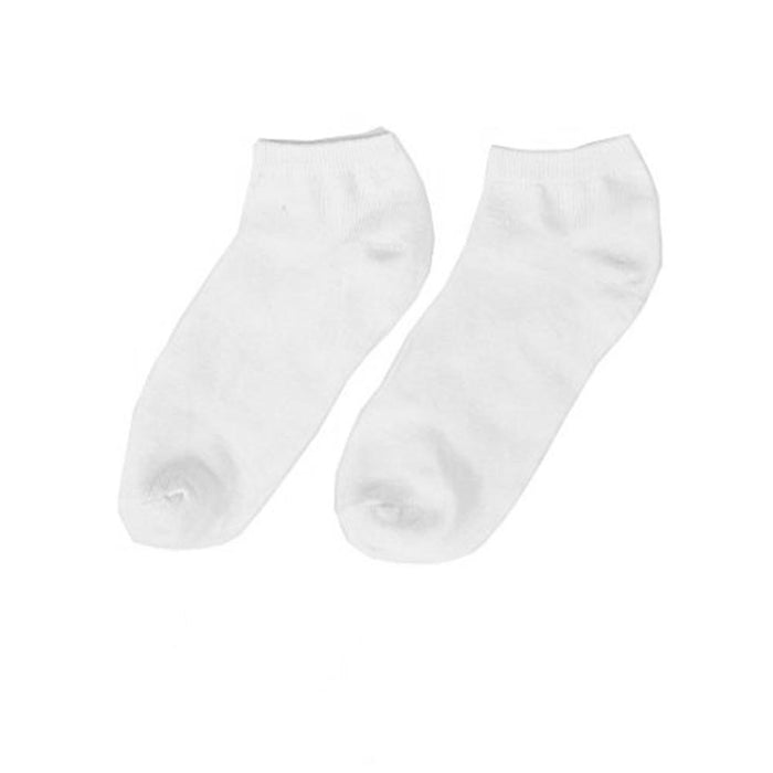 12 Pairs Womens Ankle Socks Low Cut Fit Crew Size 9-11 Sports White Fo ...