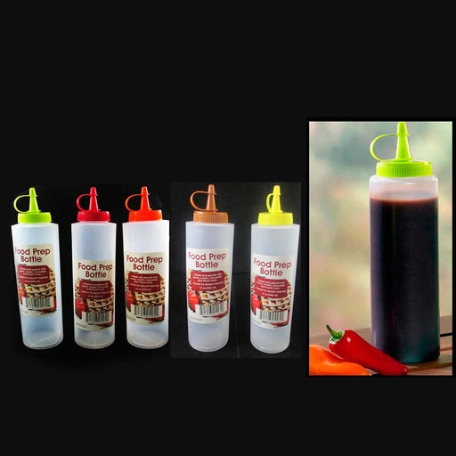 4PC Clear Squeeze Bottles 12 oz Condiment Ketchup Mustard Oil Squirt Mayo  Food, 1 - Harris Teeter