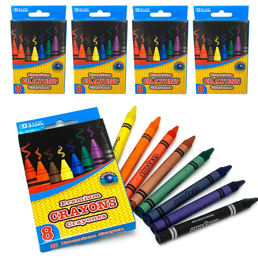 64ct Premium Crayons Non Toxic Assorted Colors Coloring Kids