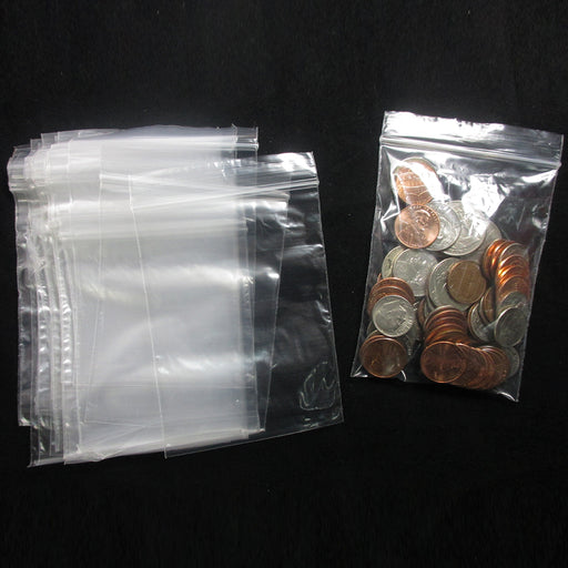 1000 Baggies W 2X3H Small Reclosable Seal Clear Plastic Poly Bag 2.5ml