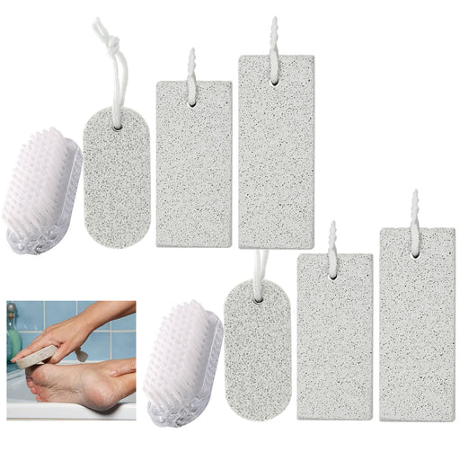 Pumice Stone Foot Scrubber - Pedicure Foot File with Handle for Dry Dead  Skin - Callus Remover for Feet - Foot Scraper - Exfoliating Brush for  Heels, Elbows, Hands - Yahoo Shopping