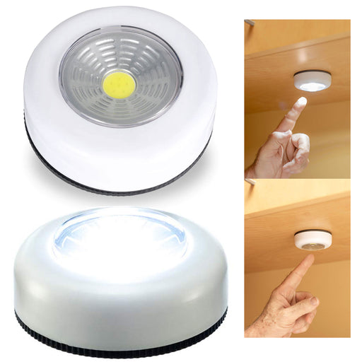 2 Wireless Remote Control LED Light Self Adhesive Dimmer Closet Lamp Multi Color