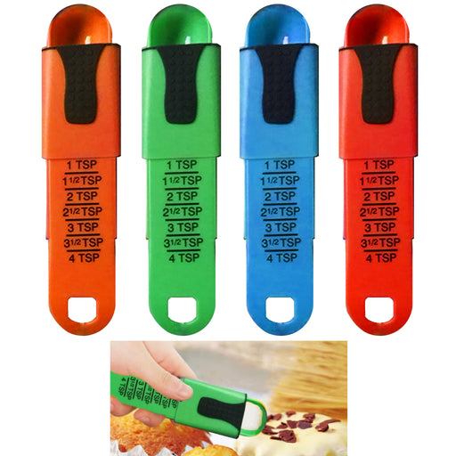 1pc Green Adjustable Kitchen Measuring Spoon