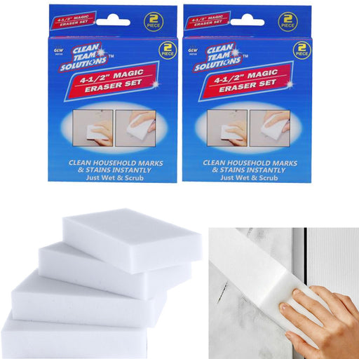 AllTopBargains 6 PC Shoe Cleaning Sponge Eraser White Sole Sneaker Scuff Marks Remover Stains