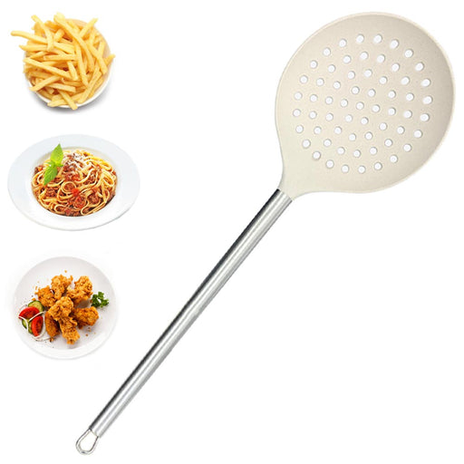 1 Skimmer Slotted Spoon Ergonomic Handle Comfort Grip Strainer Ladle K —  AllTopBargains