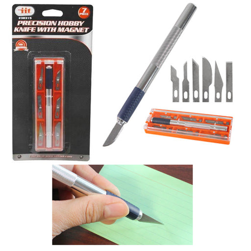 Pen Knife Cutting Board Mat +10 Blades Exacto Hobby Craft Tools Compact  Office 