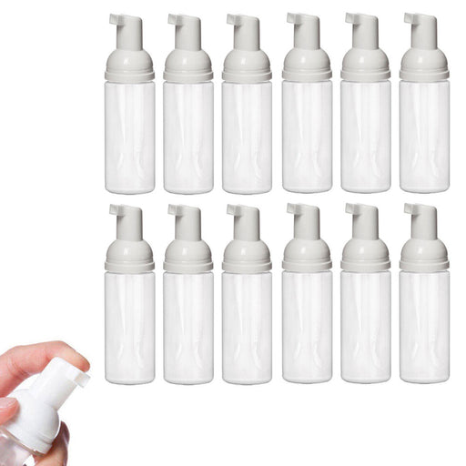 50 ml Clear Plastic Bottle with White Foamer Pump - AromaTools®