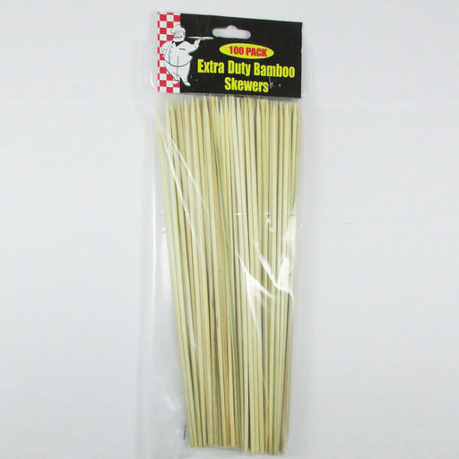 200pc Bamboo Wooden Skewers Sticks 12 in Wood BBQ Shish Kabob Fondue Party Grill