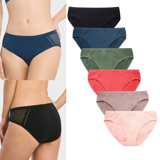 12 Pc Women's No Show Brief Panty Hipster Panties Underwear Seamless Line  Medium 