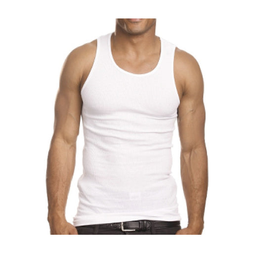  6 Pack Mens A-Shirt 100% Cotton Muscle Tank Top Gym