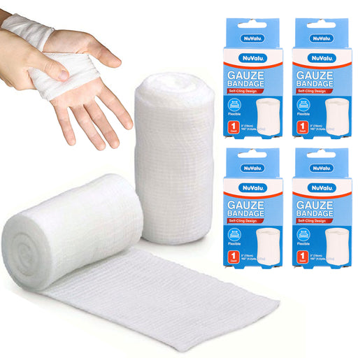 50Pcs Gauze Surgical Sponge with 6Rolls Transparent Medical Tapes, 3”x 3”  8-Ply Woven Non-Sterile Gauze and 1 x 10Yds First Aid Adhesive Tape Clear