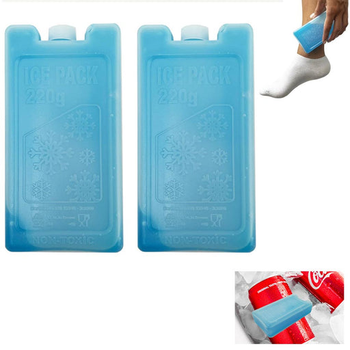 4 Packs Reusable Ice Gel Pack Cooler Lunch Box Pediatric Cold Therapy Kids Care, Size: 6.25, Red