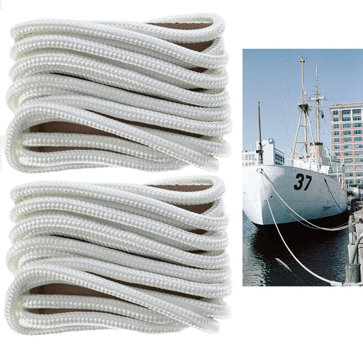 1 PC 3/8 x 50' Cotton Rope Flagpole Heavy Duty Load Flag Line Boat Dock Twisted