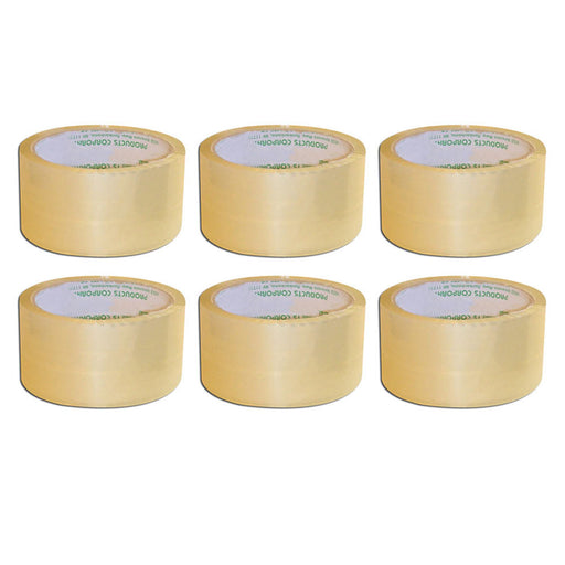 18 Rolls Tan/Brown Packing Tape 1.89 inchx54 Yards Carton Box Sealing Tapes Shipping, Beige