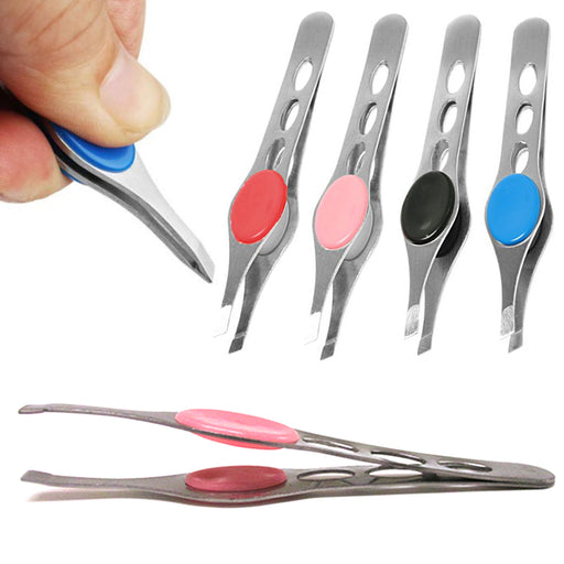 Refine Wide Grip Slant Tip Tweezers