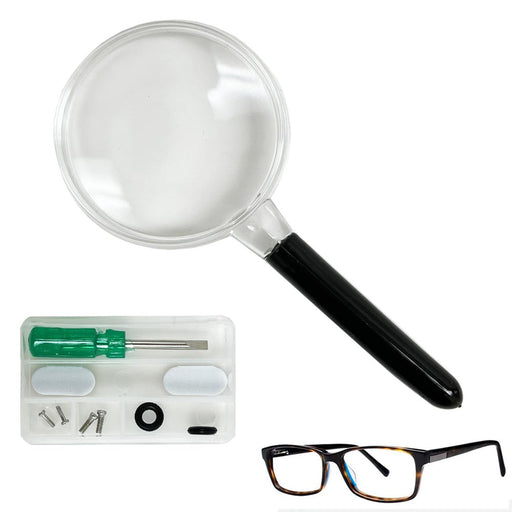 Eyeglass Repair Kit Storage Case Tiny Screws Nut Screwdriver Watch Glasses  Tool
