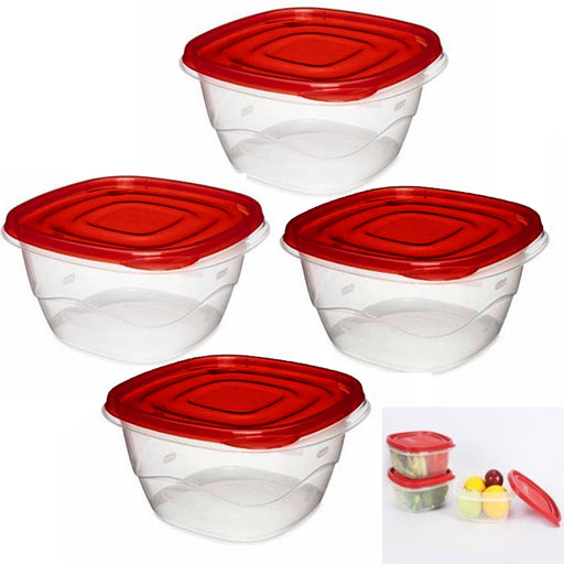 6Pk Soup Freezer Storage Container Top Lid 169oz Reusable Plastic Food Box  Stack 