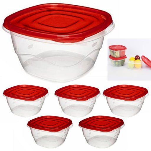 6 PC Small Food Storage Container Meal Prep Freezer Microwave Reusable 9.5oz