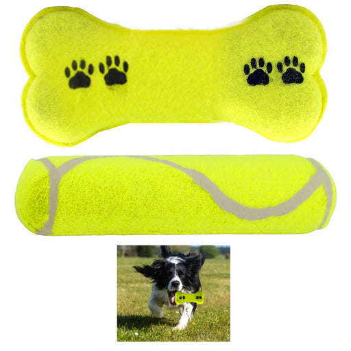 1 Pet Tennis Ball Stick Dog Toys Squeaky Play Fetch Games Park Fun Game Training