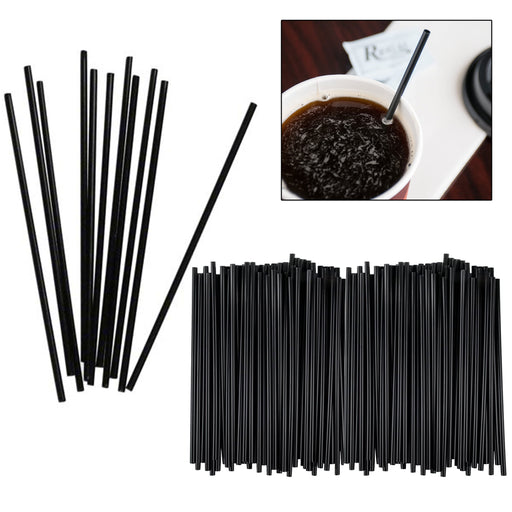 1000 x Stirrers Red White 5 Drinking Slim Straws Unwrapped Plastic Drink Sip