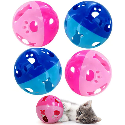 4 Pc Round Rubber Balls Pet Chew 2.36 Dog Cat Toys Puppy Fetch Chase —  AllTopBargains