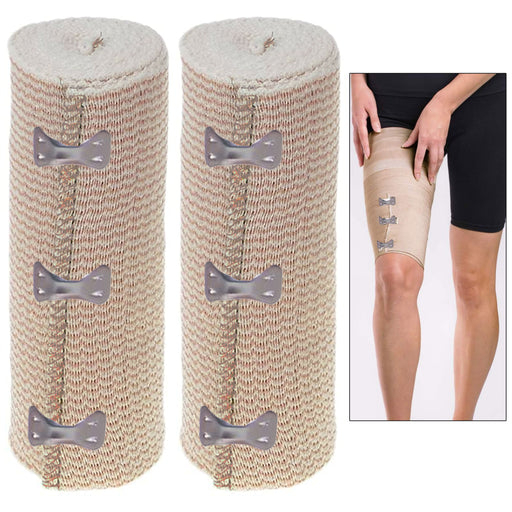 6 Cotton Elastic Bandage Adhesive First Aid Wrap Flexible Sports Tape  Assorted