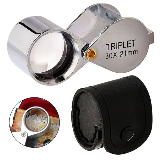 Noa Store 10X Jewelers Loupes Magnifier - Set of 2 Jewelers Loop Magnifier  - Pcket Magnifying Eye Loop Photographer loupe 10X