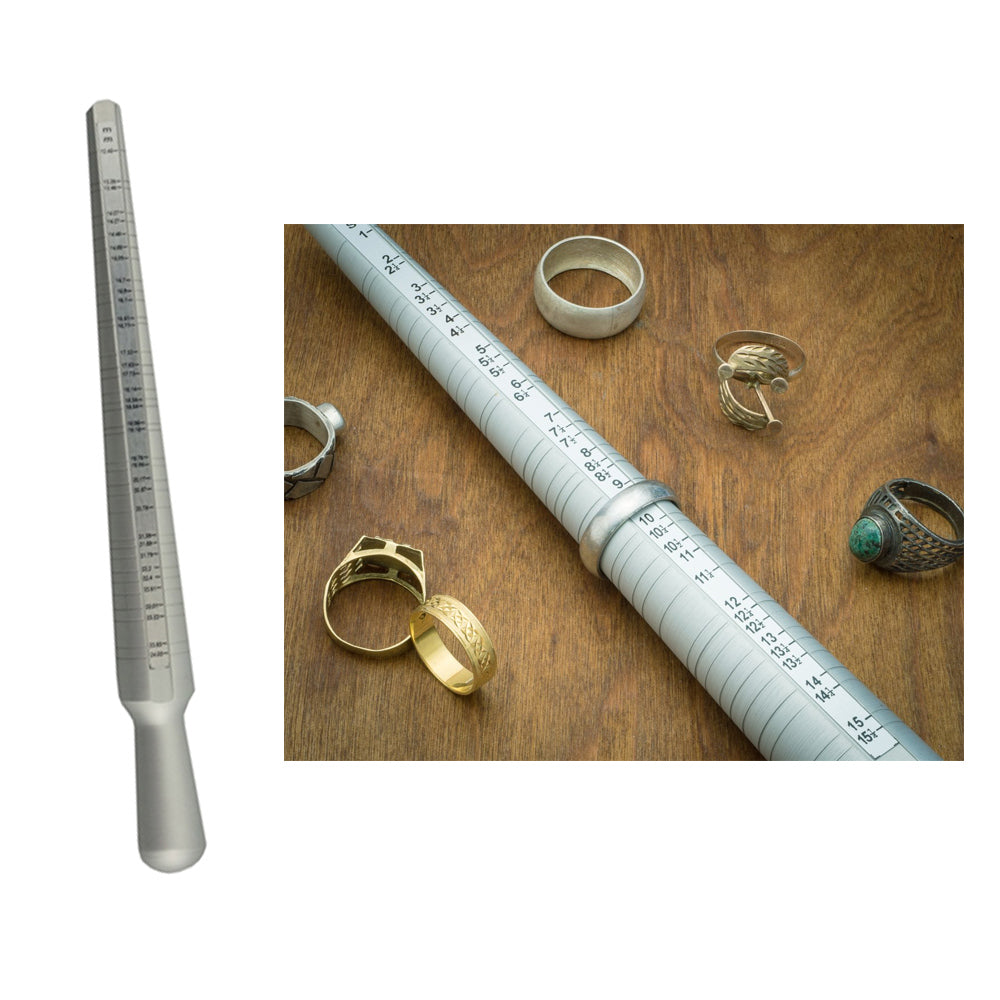 Ring Sizer Universal Aluminum Stick 1-15 Gauge Size Jewelers Mandrel J ...