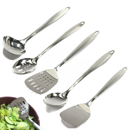 2 PC Chef Craft Small Slotted Cookie Spatula Stainless Steel Wood Handle Kitchen