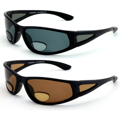 Sport Sunglasses Wrap Around Eyewear Inner Bifocal Smoke Lens +1.50 Re —  AllTopBargains