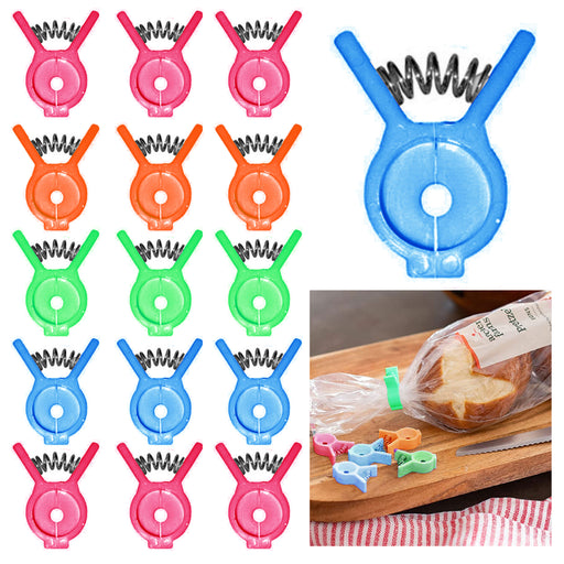 ATB 10 Kitchen Chip Snack Food Storage Sealing Bag Clips Clamps Multi Purpose Craft