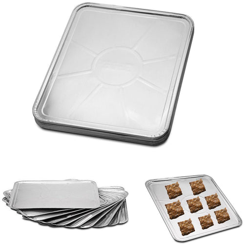 100 PC Disposable Aluminum Foil Pans Oven Tray Table Baking Pan Kitchen Bakeware