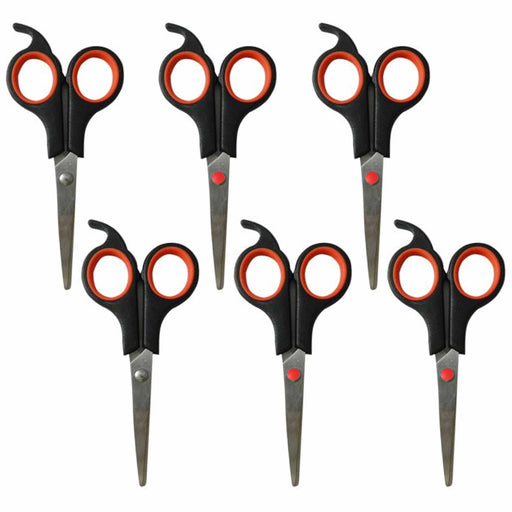 4 Heavy Duty Scissors 8 Sharp Stainless Steel Blade Cushion Grip Handle Precise