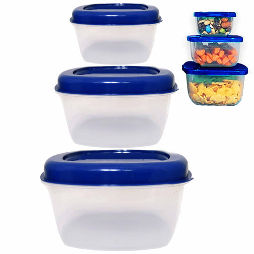 6Pk Soup Freezer Storage Container Top Lid 169oz Reusable Plastic Food Box  Stack