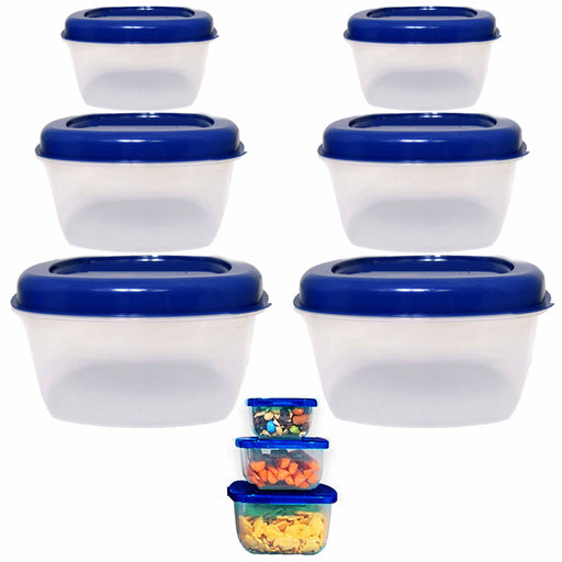 6 PC Small Food Storage Container Meal Prep Freezer Microwave Reusable 9.5oz