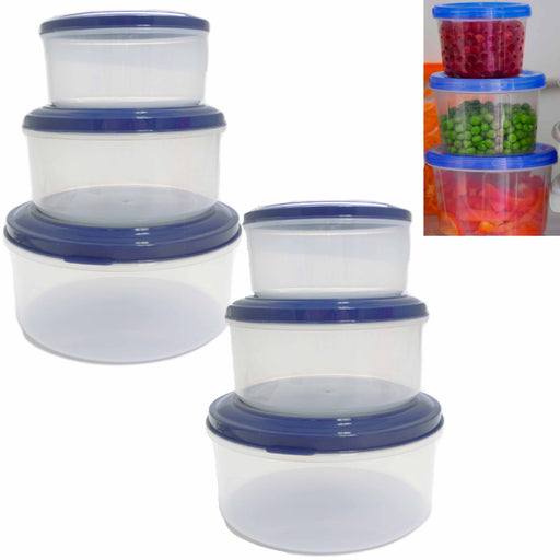 6 PC Small Food Storage Container Meal Prep Freezer Microwave Reusable 9.5oz