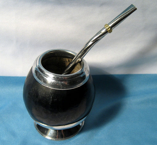 Mate Argentino Mate Cup Gourd + Straw Bombilla, Engraving, Pava, Yerba Mate