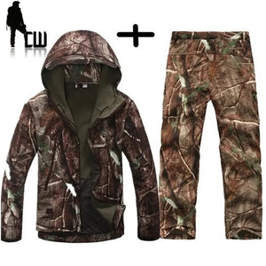 Mens Tactical Softshell Camouflage Jacket Set - Merica gear