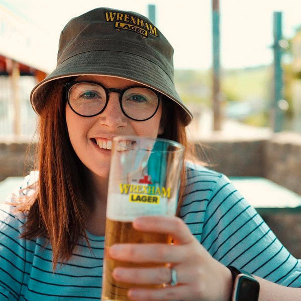 Woman with Wrexham Lager
