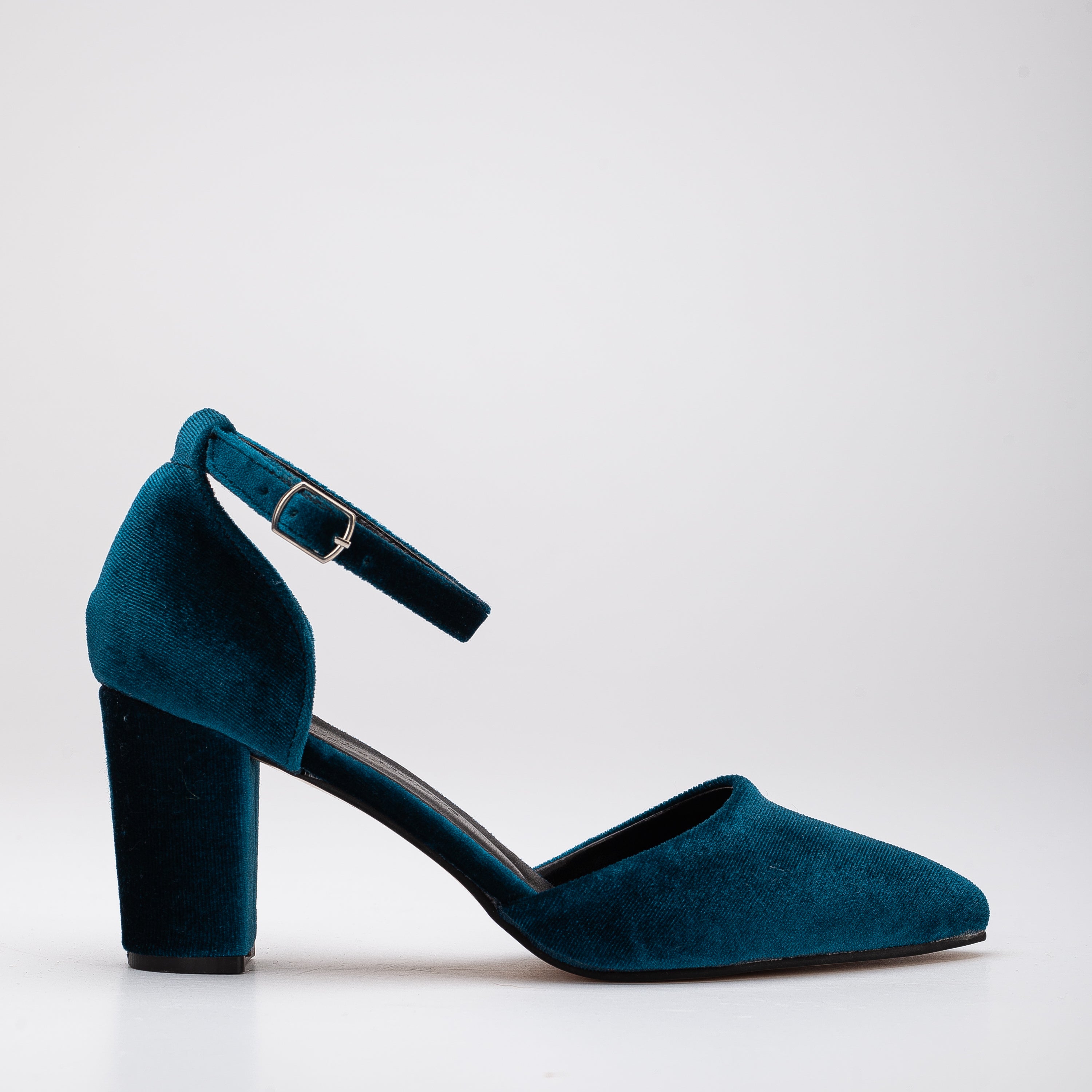 Buy online Teal Blue Velvet Sandals from heels for Women by Claude Lorrain  for ₹3710 at 0% off | 2024 Limeroad.com