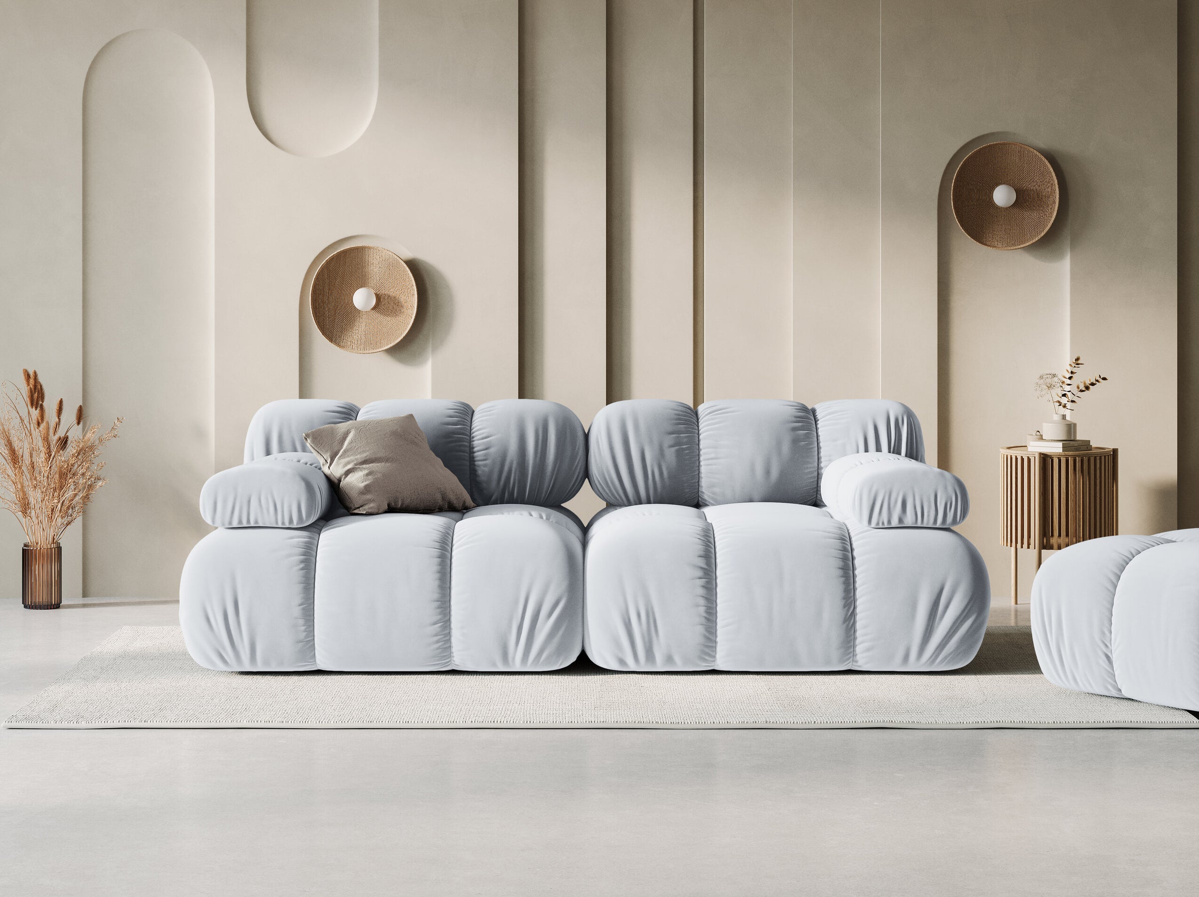 Bellis sofas velvet light blue