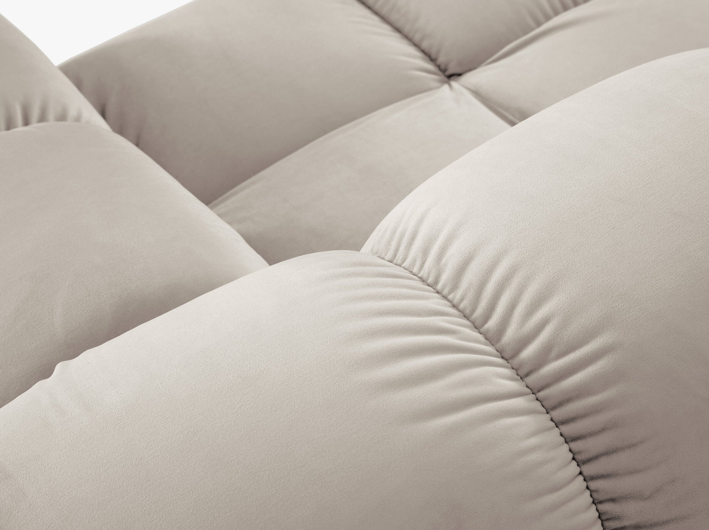 Bellis sofas velvet light beige