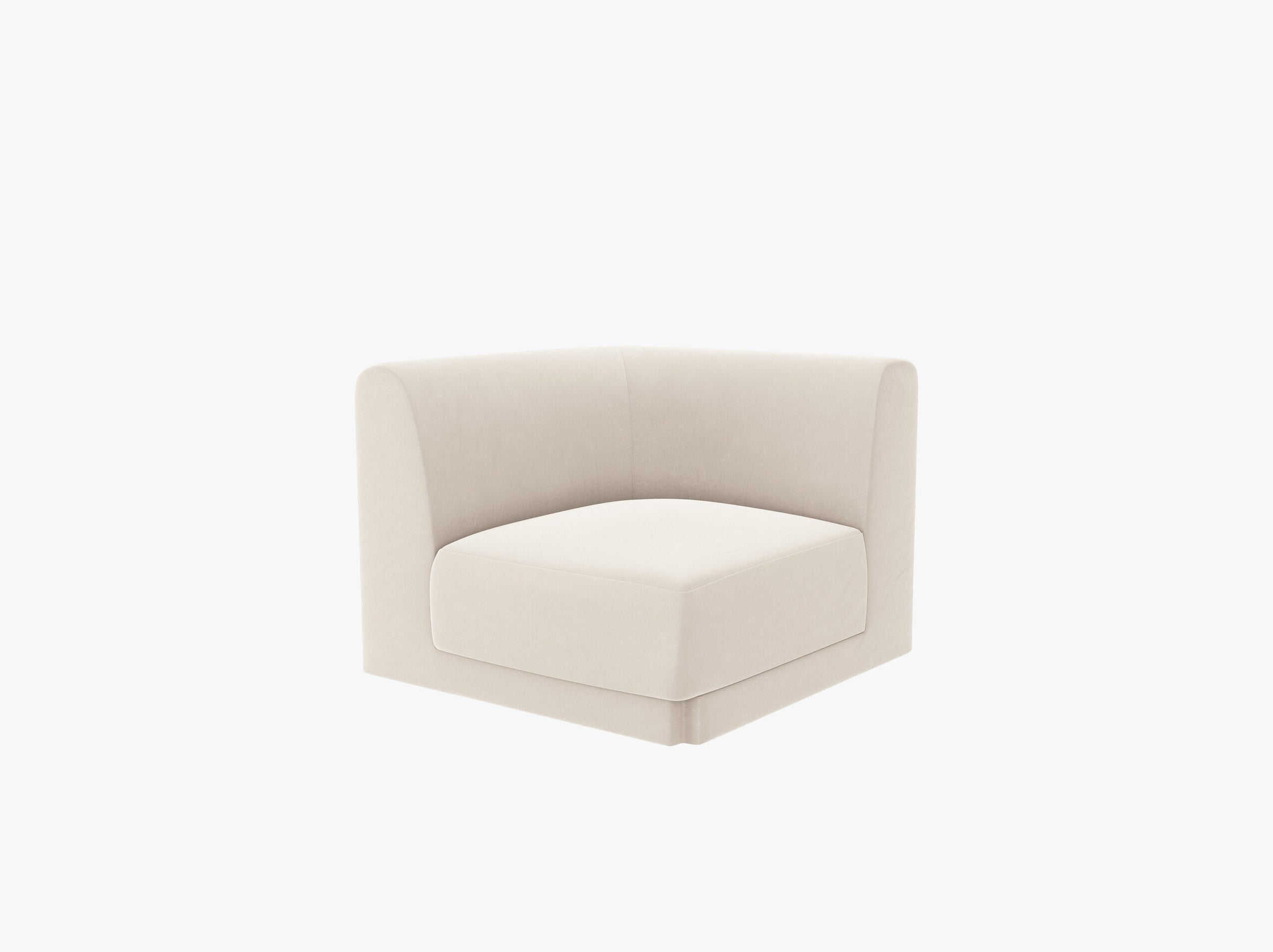 Miley sofas velvet light beige