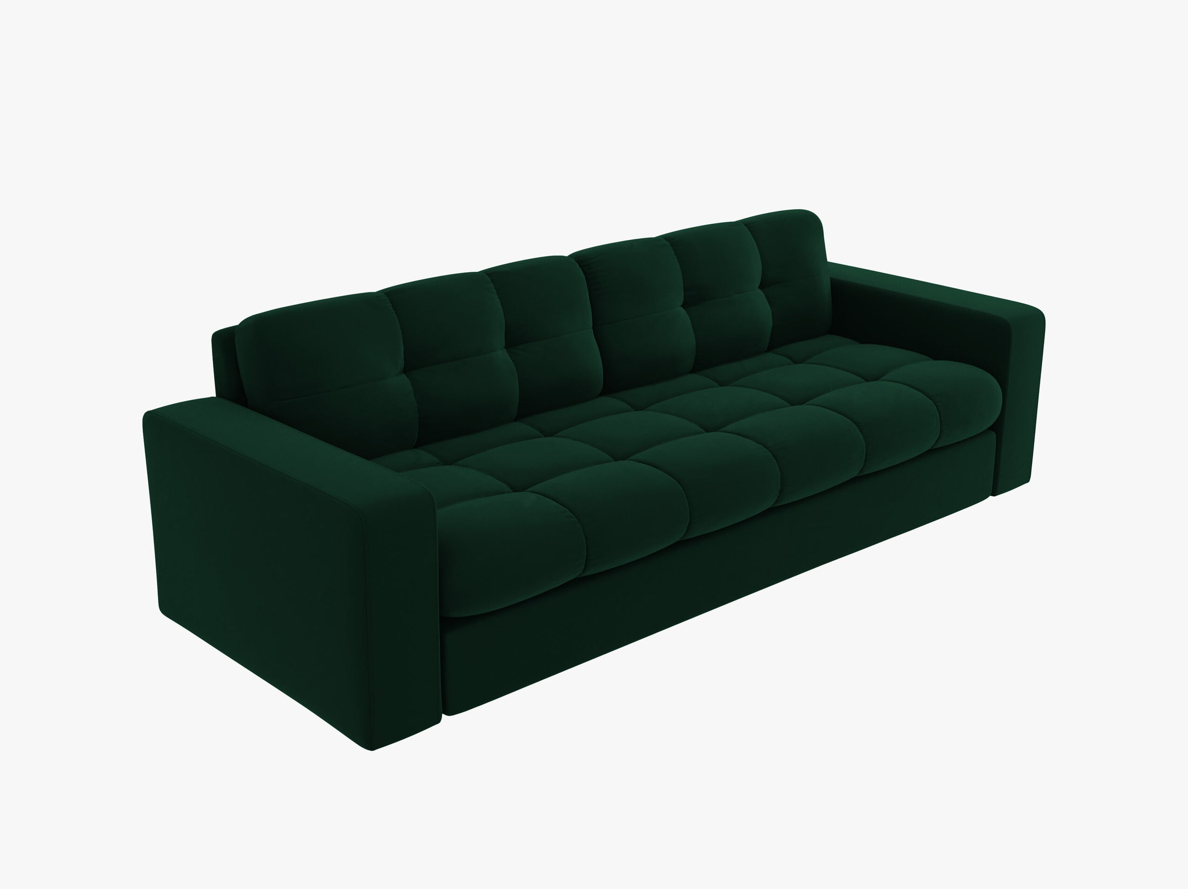 Justin sofas velvet bottle green