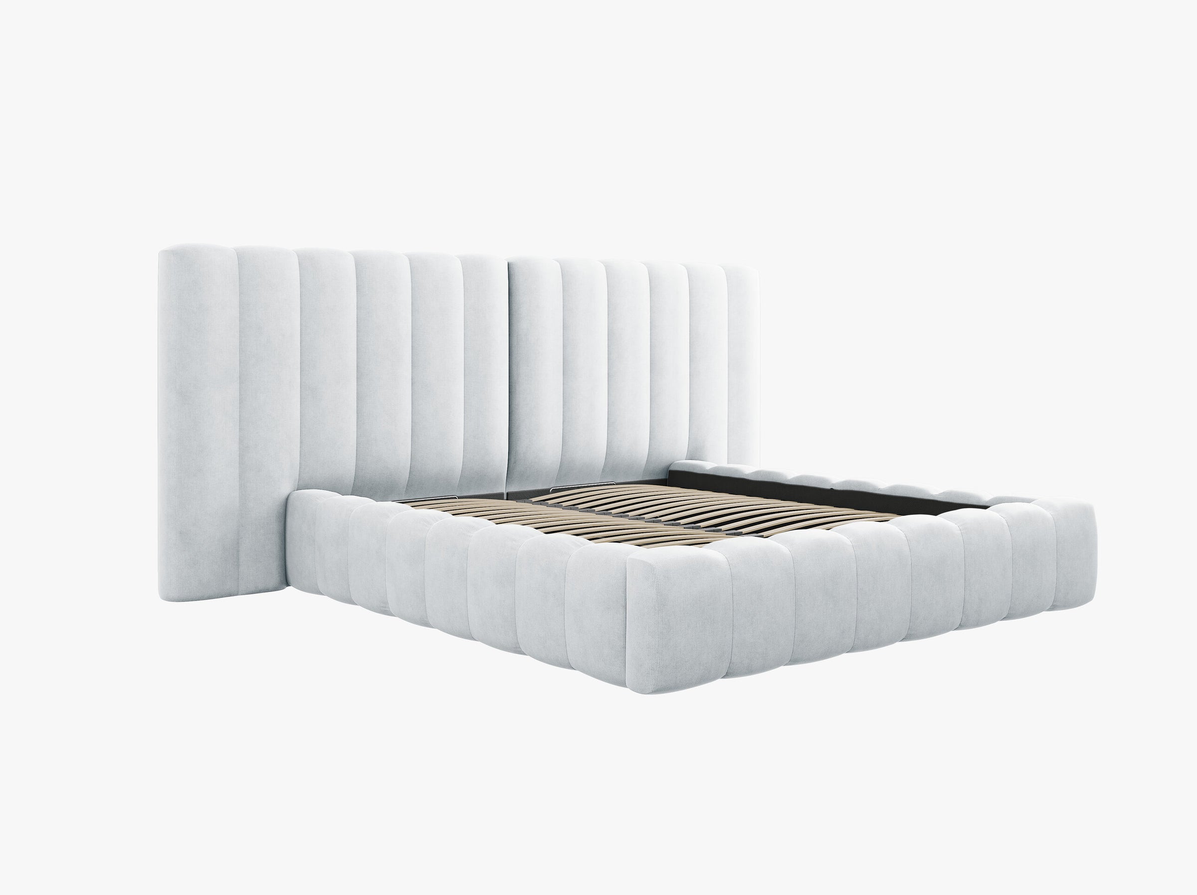 Kelp beds & mattresses structured fabric light grey