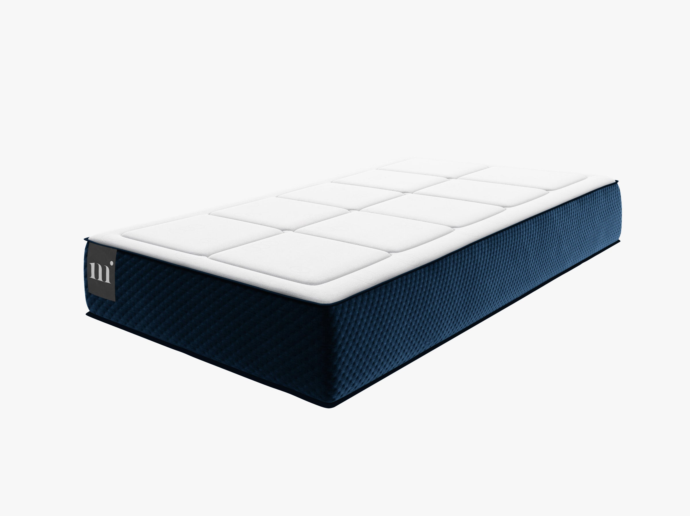 Sidi beds & mattresses structured fabric white and blue