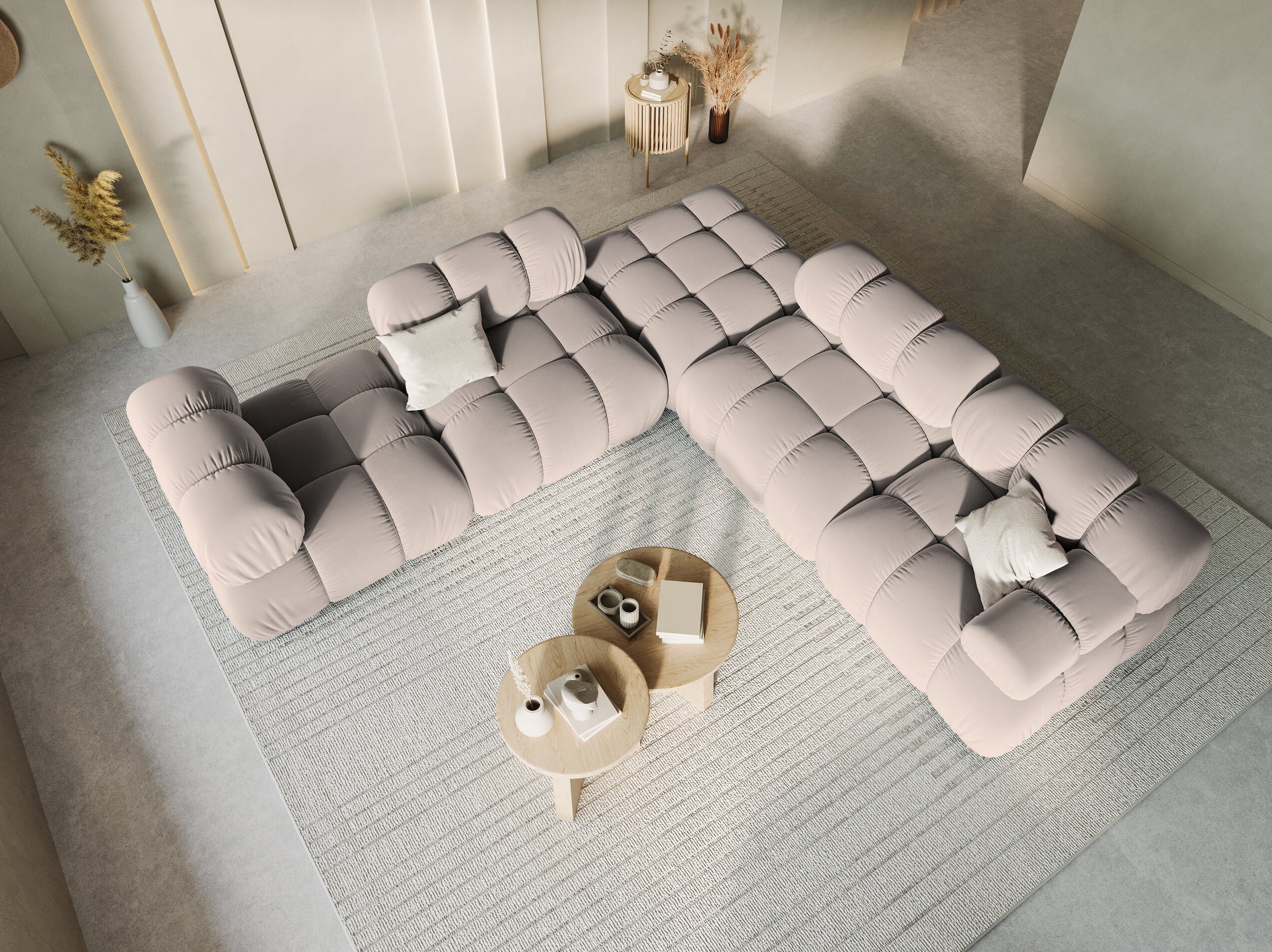 Bellis sofas velvet beige