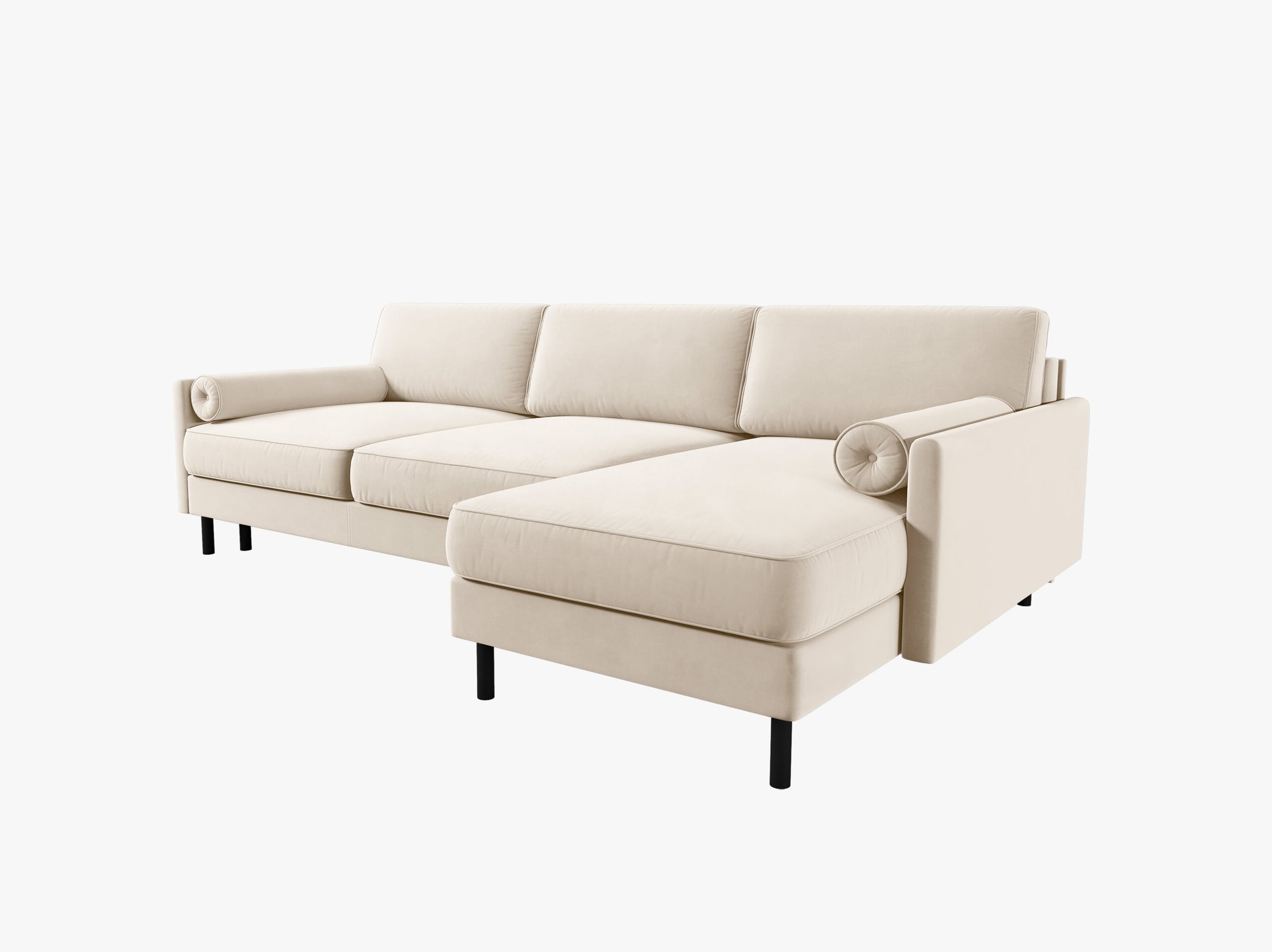 Scott sofas velvet light beige