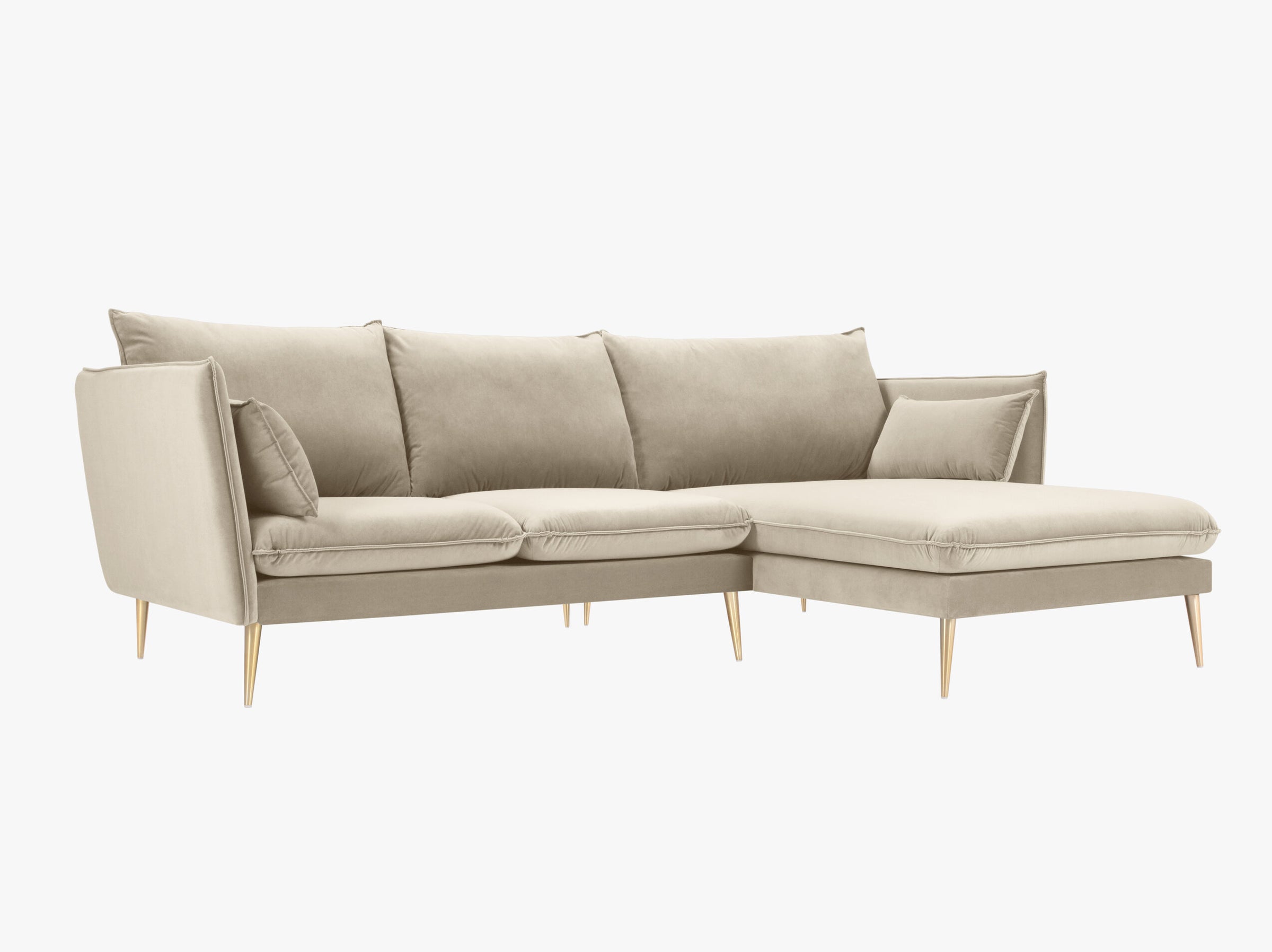 Agate sofas velvet light beige